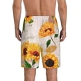 thumbnail image 3 of Daiia Sunflower 5 Mens Woven Stretch Pajama Short,Short Pajama Pants-X-Large, 3 of 9