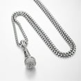 thumbnail image 4 of Hip Hop Iced Out Microphone Pendant Necklaces Male 14K Yellow Gold Chains For Men Hiphop Jewelry D183, 4 of 8