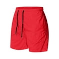 thumbnail image 3 of Yievot Mens Quick Dry Shorts Summer ted Relaxed Outdoor Workout Shorts Men Breathable Elastic Waisted Basketball Shorts Red 2XL, 3 of 4