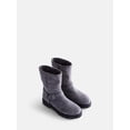 thumbnail image 4 of Weekend Academy Girls Faux Suede Moto Boots, 4 of 7