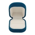 thumbnail image 2 of Velvet Jewelry Present Box Case Soft Luxurious Fashionable Storage Case for Proposal Blue Fit Necklaces Bracelets Pendants Rings Romantic Ambient Beautiful Accompaniment to Jewelry, 2 of 7
