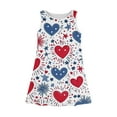 thumbnail image 5 of YOUYEDIAN Independence Day Dresses for Teens Fourth Of July Sleeveless Red Sundresses Casual Star Hearts Graphic Dress 2025 Summer Midi Dress,Red 13-14 Years, 5 of 6