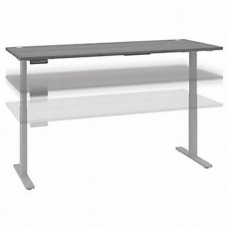 UPC: 0042976104948 | Bush Business Furniture 72 x 30 in. Move 60 Series Height Adjustable Standing Desk – Platinum Gray