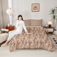 thumbnail image 3 of Erosebridal Red Brown Camouflage Full Size Comforter Sets,Rustic Farmhouse Cabin Bedding Sets For Men Women, Reversible 3-Piece, 3 of 7