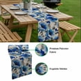 thumbnail image 5 of Blue Flowers Table Runner - 120 Inch Long, Kitchen Dining Table Runner Dresser Scarves, Spring Watercolor Floral Leaves Plants Beige Farmhouse Decor for Coffee Tables Wedding Party Banquet, 5 of 8