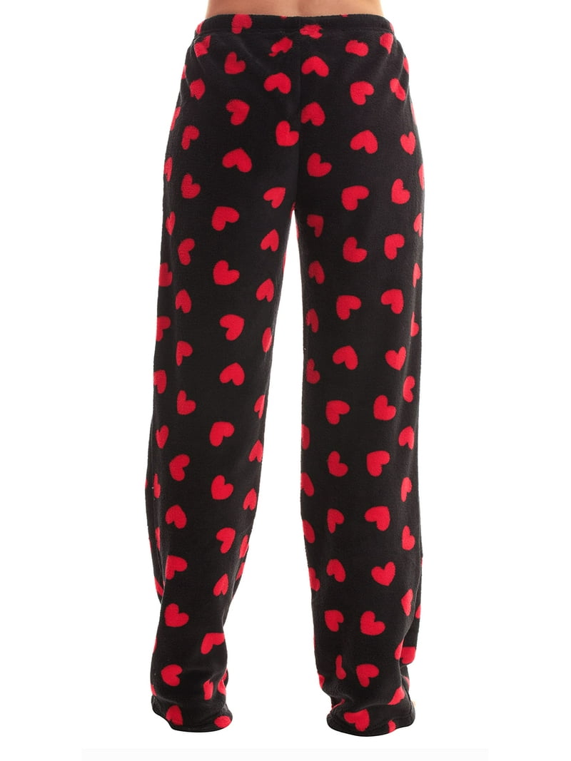 Just Love Women's Plush Pajama Pants 6339-10668-RB-1X (Heart - Red