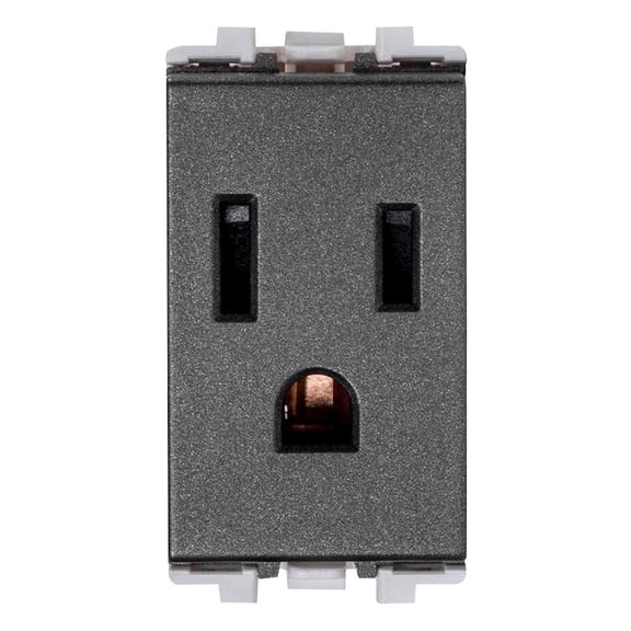 Contacto 1 Modulo Estevez Omega 2.5X4X4 Cm Gris Grafito