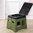 thumbnail image 7 of Portable Folding Toilet for Camping & Emergency Use | Compact Travel Potty with Sealed Lid | Lightweight & Easy Setup | Gray or Army Green | 1-Piece, 7 of 7
