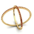 thumbnail image 2 of Statement Engagement Ring for Women - 0.245ct Simulated Ruby in 14K Yellow Gold Promise Ring, 2 of 6