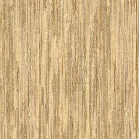 Beige Textured Grass Cloth Wallpaper - Kenneth James Daria Beige Grasscloth Wallpaper