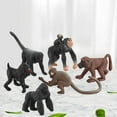 thumbnail image 5 of yotijay 3x6 Pieces Realistic Chimpanzee Figurine Education Toy Playset for Ages 3+, 5 of 9