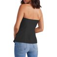 thumbnail image 6 of Sleeveless Women's Sexy Plunge Vest Jacket Button Fitted Strapless Work Suit Tank Top, 6 of 7