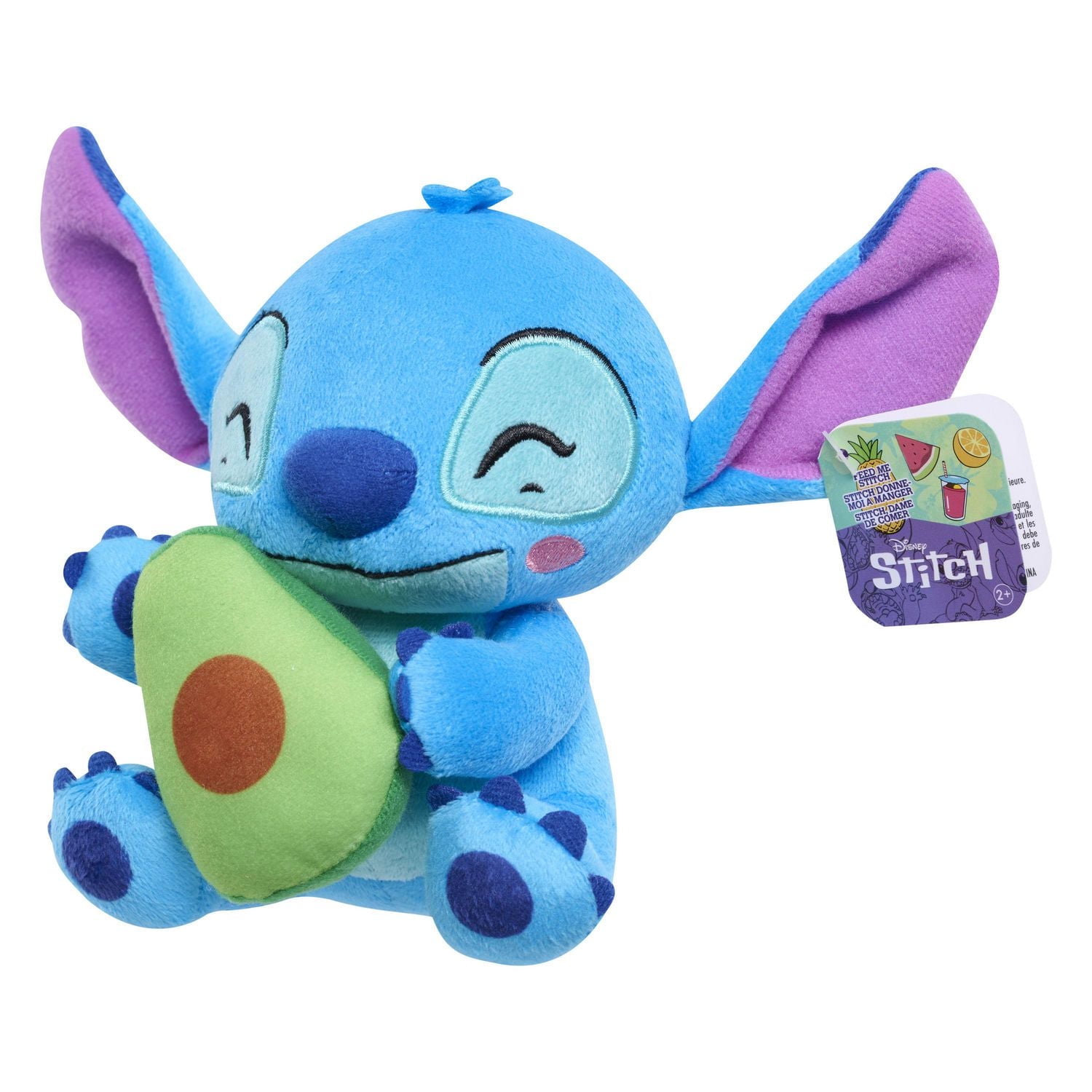 Petit Animal en Peluche Disney Stitch 18 cm (7 pouces), Stitch avec Avocat Petite Peluche Disney Stitch avec Avocat