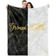 thumbnail image 1 of LHSHID Wedding Gifts for Couples Wife Anniversary Blanket Flannel Soft and Comfortable Anti static Bed Sofa Blanket 60x80in, 1 of 6