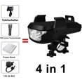 thumbnail image 3 of Soportes Para Teléfono De Bicicleta 4 En 1, Soporte Para Teléfono Con Campana De Bocina Y Faro Led (Negro) Kearding OD004550-00, 3 of 6