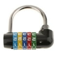 thumbnail image 6 of 5 Dial Digit Password Padlock Combination Lock Travel Athletic Locker Black, 6 of 6