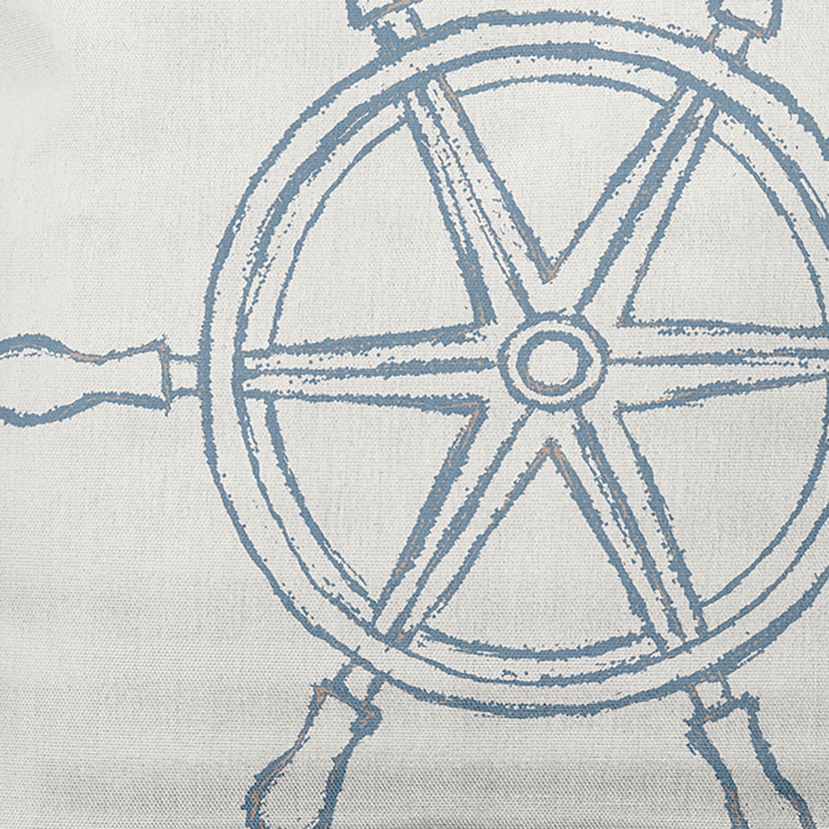 Simply Daisy 14" x 20" Large Ship Wheel Nautical Decorative Indoor Pillow
