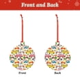 thumbnail image 2 of Hirioo Transports with Animals for Acrylic Christmas Pendant Hanging Christmas Tree Ornaments, Car, Home, Office Gift Decor-Round Shape, 2 of 7
