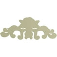 thumbnail image 4 of Ekena Millwork 13 3/4"W x 5 1/2"H x 1"P Nadia Decorative Rose Center with Scrolls Onlay, 4 of 6