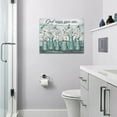 thumbnail image 4 of Rustic Daisy Wall Art God Says You Are Canvas Prints Painting White Daisies Floral Pictures Framed Artwork Home Decor for Bathroom Dining Living Room 16"x12", 4 of 6