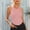 Pink, variant on Giftesty Tank Tops for Women Summer Women Solid Color Round Neck Pocket Sleeveless Casual Tee Tops Tank