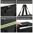 thumbnail image 6 of Fireproof Document Box,Blacksmith Large Fireproof Document Bag with Lock and Reflective Strip,Black, 6 of 7