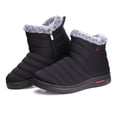 thumbnail image 2 of LANREMON Snow Boots for Women Warm Faux Fur Lined Winter Ankle Booties Outdoor Anti-Slip Winter Shoes Zipper Black Fuzzy Boot Women, 2 of 7