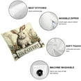 thumbnail image 4 of Nawypu  Vintage Farmhouse Bunny Throw Pillow Covers Retro Farm Rabbit Feed Home Décor Throw Pillow Case Cushion Cover Set of 2 (Vintage Rabbit) 20x20in, 4 of 6