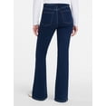 thumbnail image 4 of Time and Tru Women's and Women's Plus High Rise Flare Jeans, 31" Inseam Regular, Sizes 0-22, 4 of 6