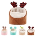 thumbnail image 2 of Hamster Warm Nest Antlers Rabbit Ears Mini Hamster Nest Guinea Pig Nest Bed, 2 of 10