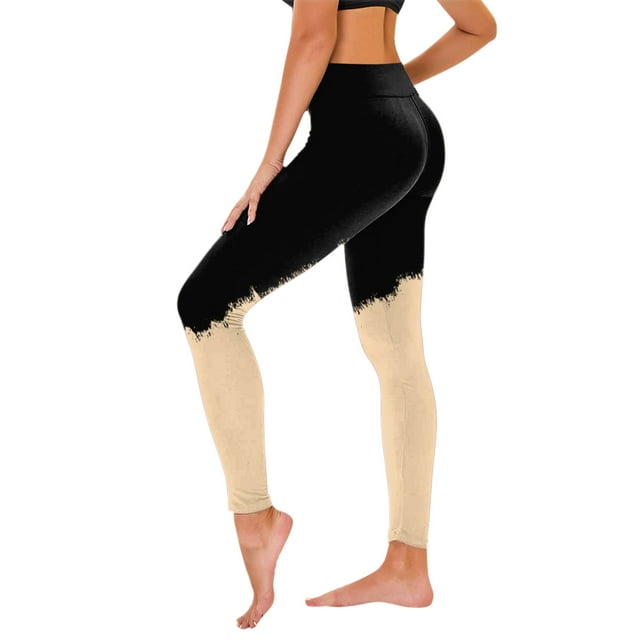 Timegard Workout Pants for Women Slim Yoga Leggings Stretch Comfy Gradient Color Athletic Pants Tights