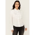 thumbnail image 2 of Idyllwind Women's Fringe Long Sleeve Snap Western Shirt White X-Small  US, 2 of 5