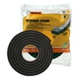 thumbnail image 3 of Frost King® R516H 1-1/4-Inch by 7/16-Inch by 10-Foot Thick Sponge Rubber Foam Weatherstrip Tape, Black, 3 of 10