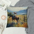 thumbnail image 2 of Orinice Horse Graphic Decorative Cushion Throw Pillow Cover for Home Bed Sofa Couch 22x22in, 2 of 5