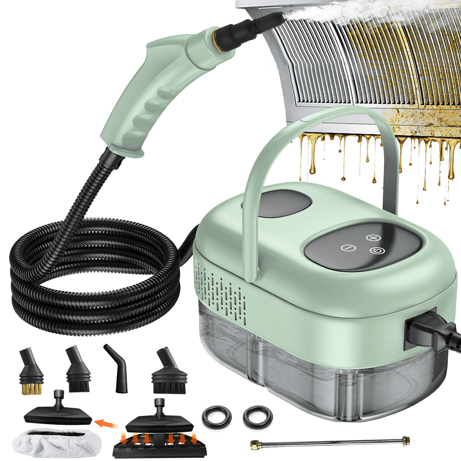 JMDLWZ Steam Cleaner 2500W High Pressure Handheld Steamer for Cleaning Portable Steam Cleaner for Home Use High-Temperature Steamer Cleaner for Car Detailing, Kitchen, Bathroom, Grout and Tile