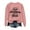 Pink, variant on Twas The Nizzle Before Chrismizzle Sweatshirts for Women Long Sleeve Crewneck Funny Christmas Sweatshirt Pullover Tops