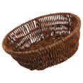 thumbnail image 3 of Woven Storage Basket for Home in Brown Color with and Iron Material 12.5 Inches Diameter, 3 of 3