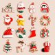 thumbnail image 2 of 10 Uds. De dijes de Navidad esmaltados mezclados, sombreros de estrella de Noel, colgantes de Papá Noel para hacer joyería Diy, accesorios para hacer collares y pendientes, 2 of 4