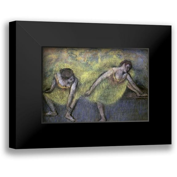 Degas, Edgar 14x11 Black Modern Framed Museum Art Print Titled - Two Dancers at Rest