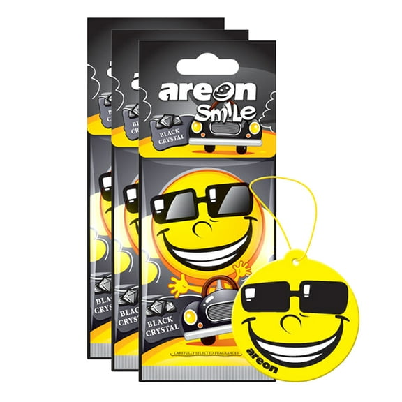 3PC Hanging Air Freshener Office Home Fragrance Mirror Hang Black Crystal Scent