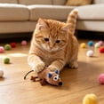 thumbnail image 6 of Interactive Cat Toys Plush Mouse with Catnip for Indoor Cats, Catnip Filled Soft Squeaky Chew Toys for Boredom Relief and Stress Relief, Pet Toys for Self-Play and Hunting Exercise（1PC*Pet Toys）, 6 of 8