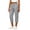 Gray, variant on Women's High Waist Jogger Capris Elastic Cuffed Hem Relaxed Fit Workout Lounge Cropped Pants with Pockets