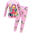 thumbnail image 1 of Ensemble de Pyjama Décontracté pour Filles Enfants Roblox Imprimé Col Rond Manches Longues + Pantalon, 1 of 2