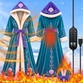 thumbnail image 3 of Soft Heated Robe, Princess Wearable Womens Robe, Blue Adjustable Temperature Cozy Robes for Women for Christmas Gift, Home Lounging, 3 of 7