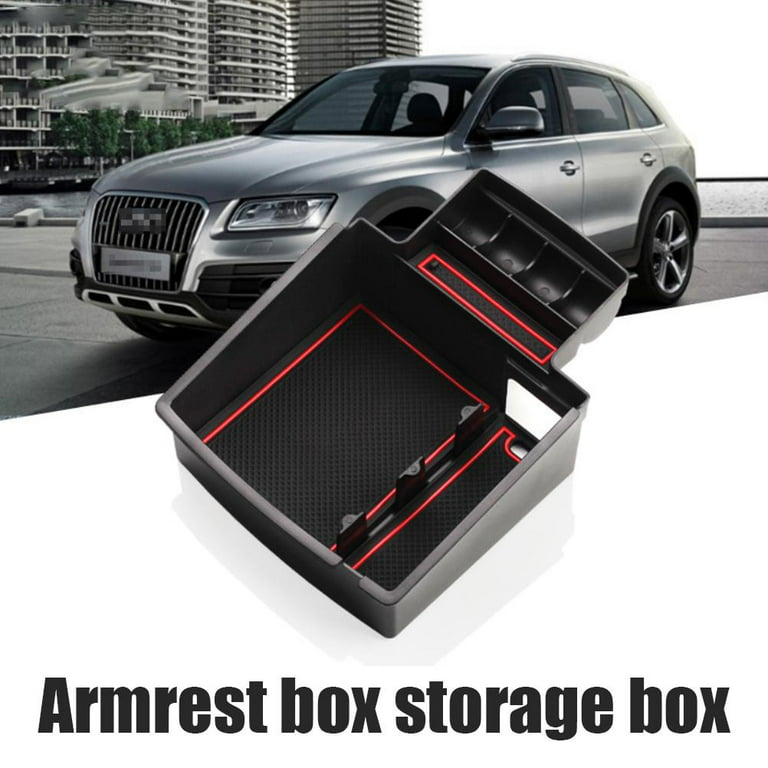 Havslug risiko årsag Car Center Console Armrest Storage Box Compatible for Audi Q5 Interior  Accessories Auto Armrest Organizer Tray - Walmart.com