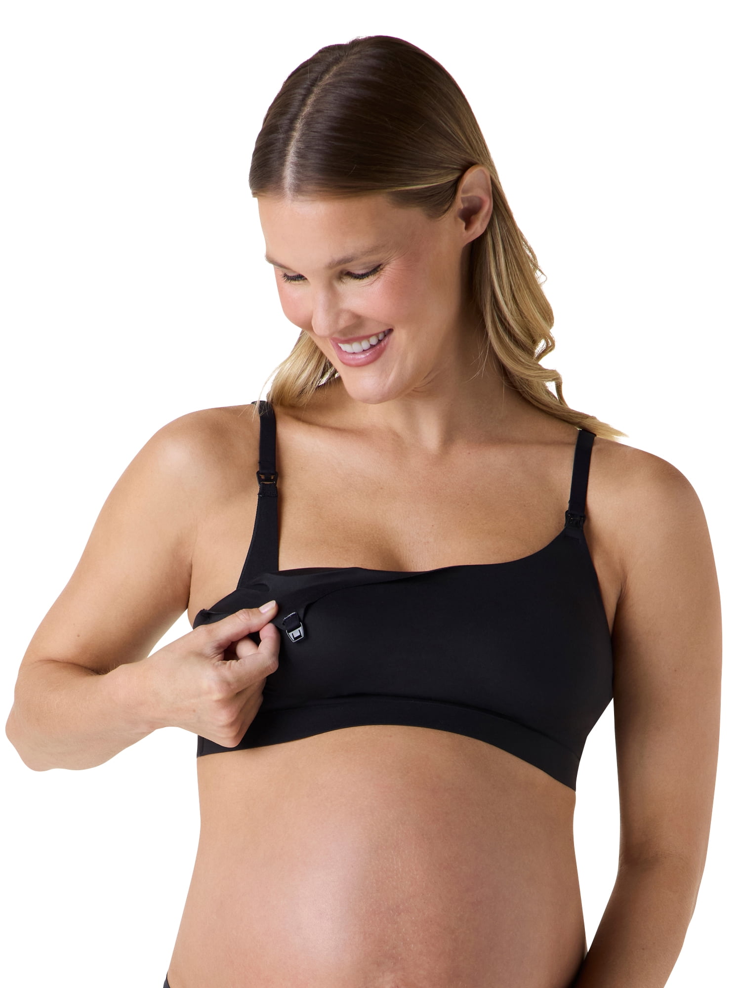 Ingrid & Isabel For Every Belly Women's Flexible Comfort Maternity & Nursing & Pumping Bra, SizesS-4XL