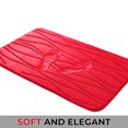 thumbnail image 2 of Yafa Home Fashion 2pc: 17" X 24" + 20"X 32" Bath Rug Set, Memory Foam; Water Absorbent & Non-Slip Bathmats(Red), 2 of 5