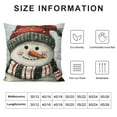thumbnail image 5 of Christmas Pillow Covers Snowman Grey Throw Pillows Cushion Case Farmhouse Christmas Decor for Couch, 5 of 5