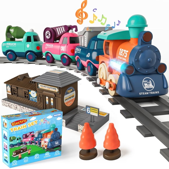Set de tren eléctrico MORECOLL con música y luces para niños