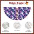 thumbnail image 3 of Sikiie Skull Flower Nativity Christmas Tree Skirt, Jesus Christian Winter Holiday Tree Mat Decoration(30-48IN)48", 3 of 6